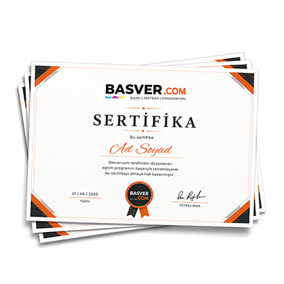 Basver.com sertifika baskı