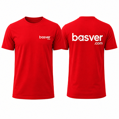 Logo Baskılı Tişört 2 Logo Baskılı Tişört Basver.com baskılı tshirt